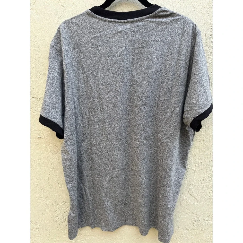 Disney NEW Disneyland Mickey Mouse Classic Ringer Grey T Shirt XXXL Retro
